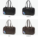 ANGEL BLUE スクールバッグ 高校生 中学生 合皮 女子高生 女子 エンジェルブルー スクバ トート サブバッグ サブバ おしゃれ かわいい 合皮スクールバッグ ブランド ポーチ付き A4 AB001