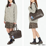 ANGEL BLUE スクールバッグ 高校生 中学生 合皮 女子高生 女子 エンジェルブルー スクバ トート サブバッグ サブバ おしゃれ かわいい 合皮スクールバッグ ブランド ポーチ付き A4 AB001