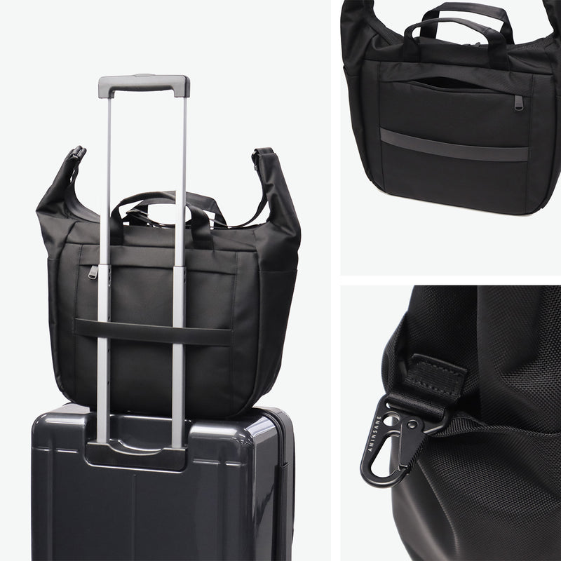 アンインセイン ショルダーバッグ メンズ レディース ANINSANE ビジネス 通勤 出張 PC収納 タブレット 軽量 斜めがけ 手持ち スーツケース連結 耐水 2WAY A4 14L 14inch B Series SHOULDER BAG B06