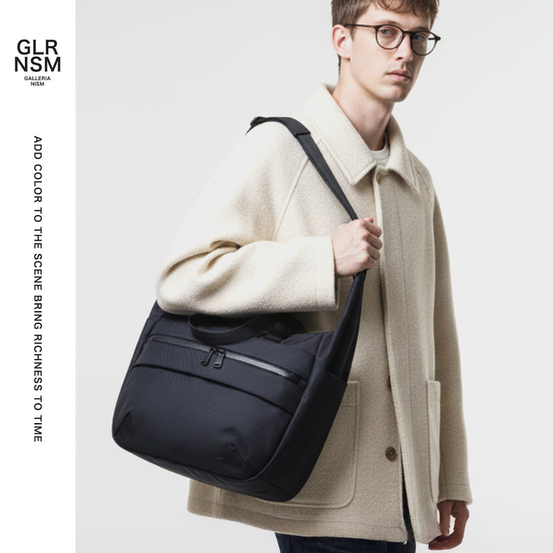 アンインセイン ショルダーバッグ メンズ レディース ANINSANE ビジネス 通勤 出張 PC収納 タブレット 軽量 斜めがけ 手持ち スーツケース連結 耐水 2WAY A4 14L 14inch B Series SHOULDER BAG B06