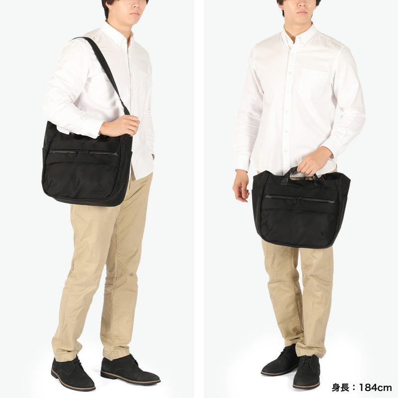 アンインセイン ショルダーバッグ メンズ レディース ANINSANE ビジネス 通勤 出張 PC収納 タブレット 軽量 斜めがけ 手持ち スーツケース連結 耐水 2WAY A4 14L 14inch B Series SHOULDER BAG B06