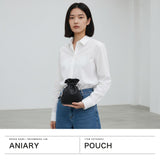 【正規取扱店】 アニアリ ポーチ メンズ レディース 小さめ 小物入れ おしゃれ ブランド ミニ aniary 小物 本革 牛革 革 レザー マルチケース ケース 巾着 コンパクト シンプル 上品 Reality Leather 28-08005