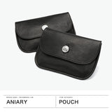 【正規取扱店】 アニアリ ポーチ メンズ レディース 小物入れ おしゃれ ブランド aniary 小物 本革 牛革 革 レザー マルチケース 薄型 マチなし フラップ かぶせ シンプル Reality Leather 28-08009