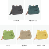 アオネコ 財布 レディース コンパクト aoneco がま口 軽い 薄い 薄型 小銭入れ おしゃれ かわいい 可愛い コインケース 革 本革 牛革 レザー 猫 ネコ 保護猫 保護ネコ ねこ 日本製 がま口ミニウォレット an002