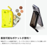 【正規取扱店】 エーシーン スマホケース カード収納 背面 A SCENE ケース 後付け ポケット ポーチ スマホ クリアケース iPhoneケース アイフォンケース iPhone ブランド シンプル おしゃれ PVC clear case