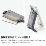【正規取扱店】 エーシーン スマホケース カード収納 背面 A SCENE iPhone ケース ポケット付き ポーチ ポケット おしゃれ 財布 透明 背面収納 クリア iPhoneケース アイフォンケース Clear case with Dyneema