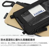 【正規取扱店】 エーシーン スマホショルダー メンズ レディース ショルダーバッグ ミニ A SCENE ブランド おしゃれ カジュアル ポーチ 軽量 軽い バッグ 斜め掛け 縦型 横型 携帯 ファスナー Dock in pouch