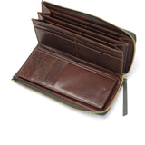 アウ 長財布 メンズ レディース 本革 黒 A_W 財布 革 レザー 小銭入れ ファスナー 大容量 シンプル Lobb LONG PURSE AP-001