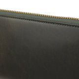 アウ 長財布 メンズ レディース 本革 黒 A_W 財布 革 レザー 小銭入れ ファスナー 大容量 シンプル Lobb LONG PURSE AP-001