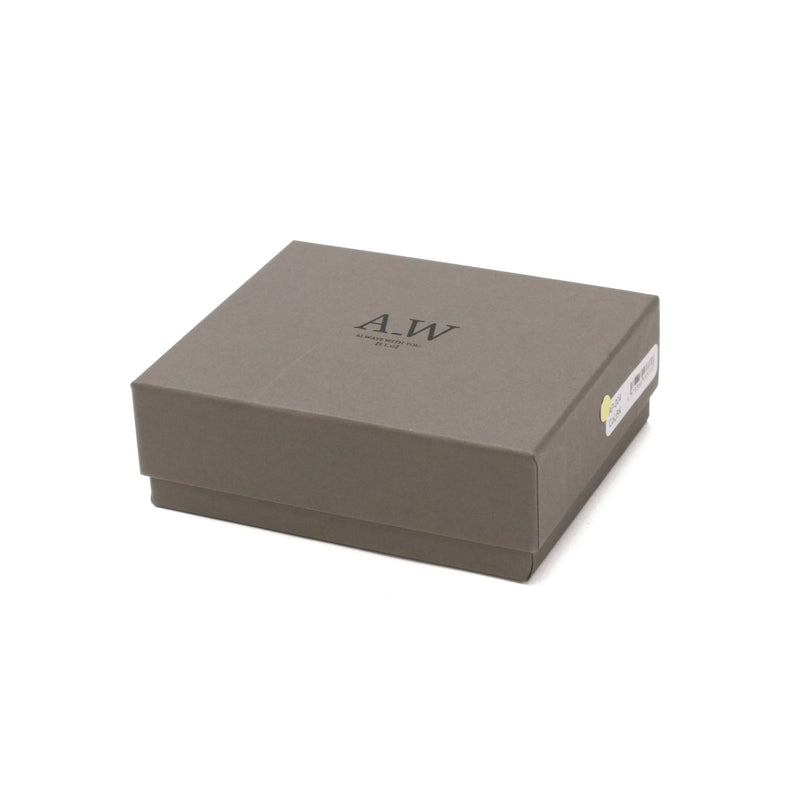 アウ 三つ折り財布 メンズ レディース ブランド 札 小銭 A_W 財布 本革 革 レザー 小銭入れ box型小銭入れ シンプル 黒 Lobb TRIFOLD PURSE AP-004