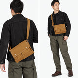 バギーポート ショルダーバッグ メンズ レディース ブランド BAGGY PORT バッグ 小さめ 帆布 斜めがけ 大人 軽量 軽い 難燃 耐水 ミニショルダー B5 日本製 横型ショルダーバッグ(S) シェルターダック INS-602