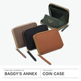 バギーズアネックス コインケース レディース メンズ ブランド 革 BAGGY'S ANNEX 小銭入れ ファスナー 小銭 コンパクト レザー カード カード入れ BOX型小銭入れ おしゃれ エンボス リサイクルレザー LZKM-143