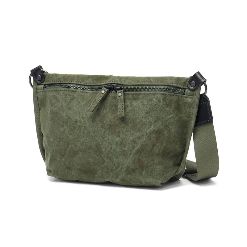 バギーポート ショルダーバッグ メンズ レディース 小さめ BAGGY PORT 斜めがけ 大人 ブランド 帆布 日本製 ファスナー ミニショルダー A5 タイガー帆布 TIGER CANVAS ミニショルダーバッグ GRN-880