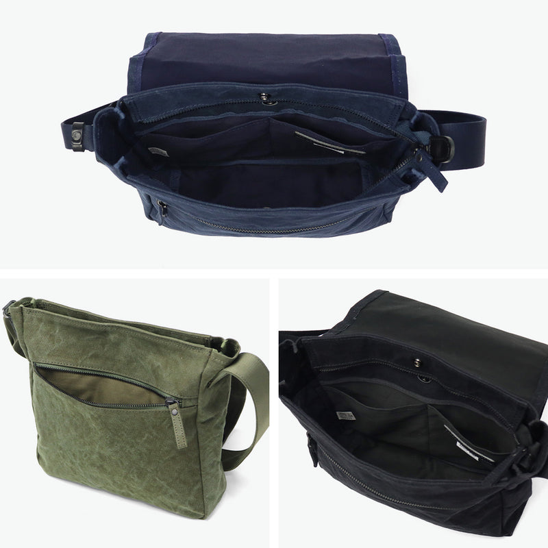 バギーポート ショルダーバッグ メンズ レディース 小さめ BAGGY PORT 斜めがけ 大人 ブランド 帆布 日本製 ミニショルダー A5 タイガー帆布 TIGER CANVAS フラップ付きショルダーバッグ(Sサイズ) GRN-881