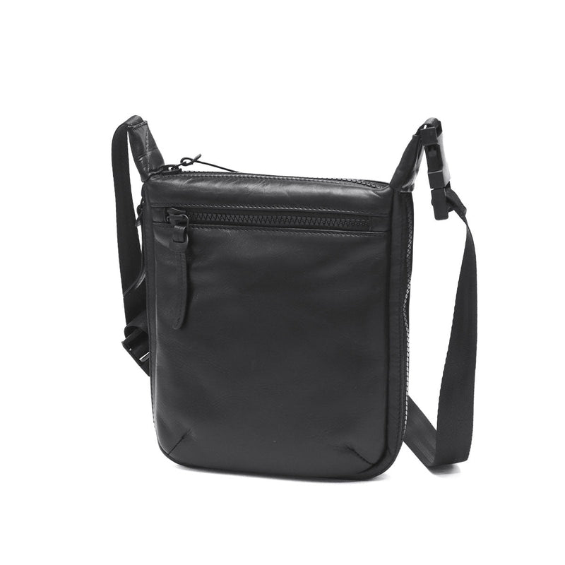 バギーズアネックス ショルダーバッグ メンズ レディース BAGGY'S ANNEX 斜めがけ 小さめ 大人 かっこいい 軽量 本革 革 レザー 斜めがけバッグ 斜め掛け ミニショルダーバッグ 縦型 拡張 グロッシー LZKM-1500