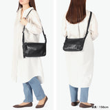 バギーズアネックス ショルダーバッグ メンズ レディース BAGGY'S ANNEX 小さめ 斜めがけ ショルダー ブランド 本革 革 レザー 軽量 大人 上品 かっこいい シンプル 横型 拡張 A5 グロッシー LZKM-1502
