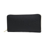 バギーポート 長財布 メンズ レディース ロングウォレット BAGGY PORT ブランド 大人 おしゃれ 財布 ラウンド型 小銭入れ 札入れ カード 本革 革 エコレザー ファスナー 黒桟革 ラウンドファスナー長財布 ZYS-390