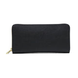 バギーポート 長財布 メンズ レディース ロングウォレット BAGGY PORT ブランド 大人 おしゃれ 財布 ラウンド型 小銭入れ 札入れ カード 本革 革 エコレザー ファスナー 黒桟革 ラウンドファスナー長財布 ZYS-390