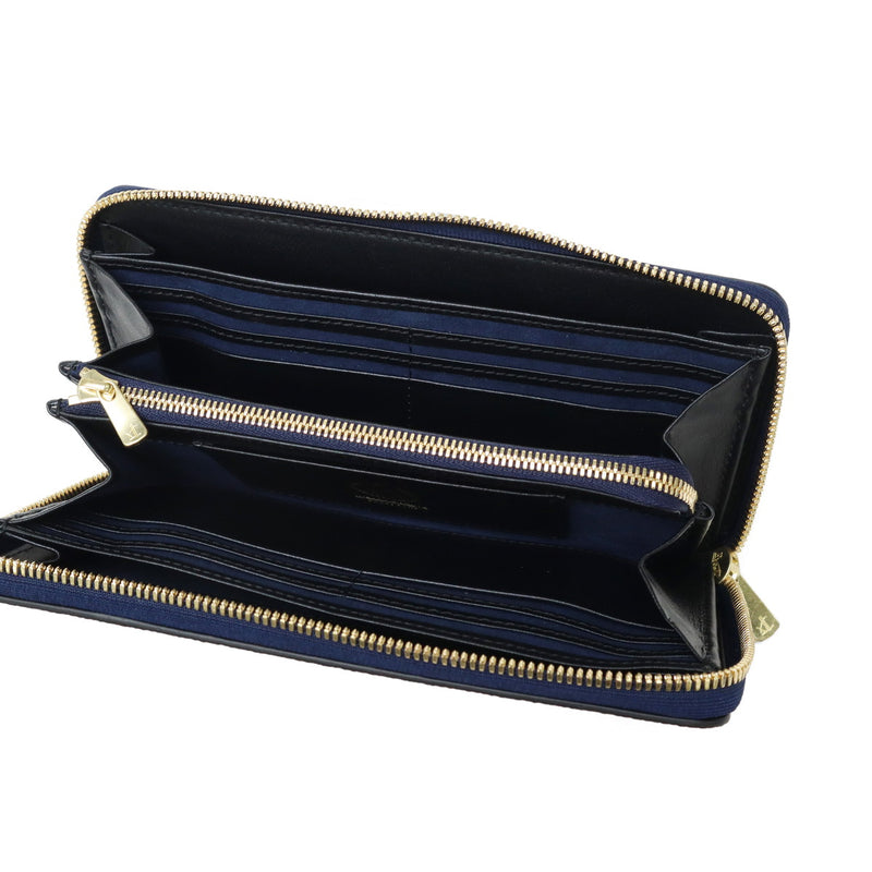 バギーポート 長財布 メンズ レディース ロングウォレット BAGGY PORT ブランド 大人 おしゃれ 財布 ラウンド型 小銭入れ 札入れ カード 本革 革 エコレザー ファスナー 黒桟革 ラウンドファスナー長財布 ZYS-390