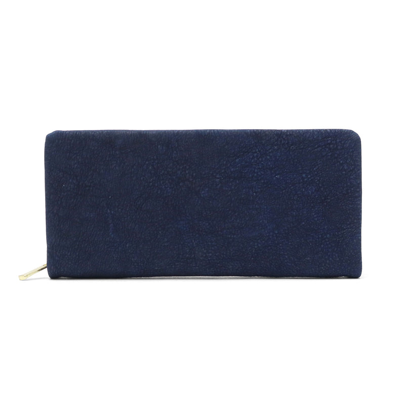 バギーポート 長財布 メンズ レディース BAGGY PORT 本革 革 レザー 大容量 財布 シンプル ファスナー ブランド 藍染め ヌバック ラウンドファスナー ZYS-490