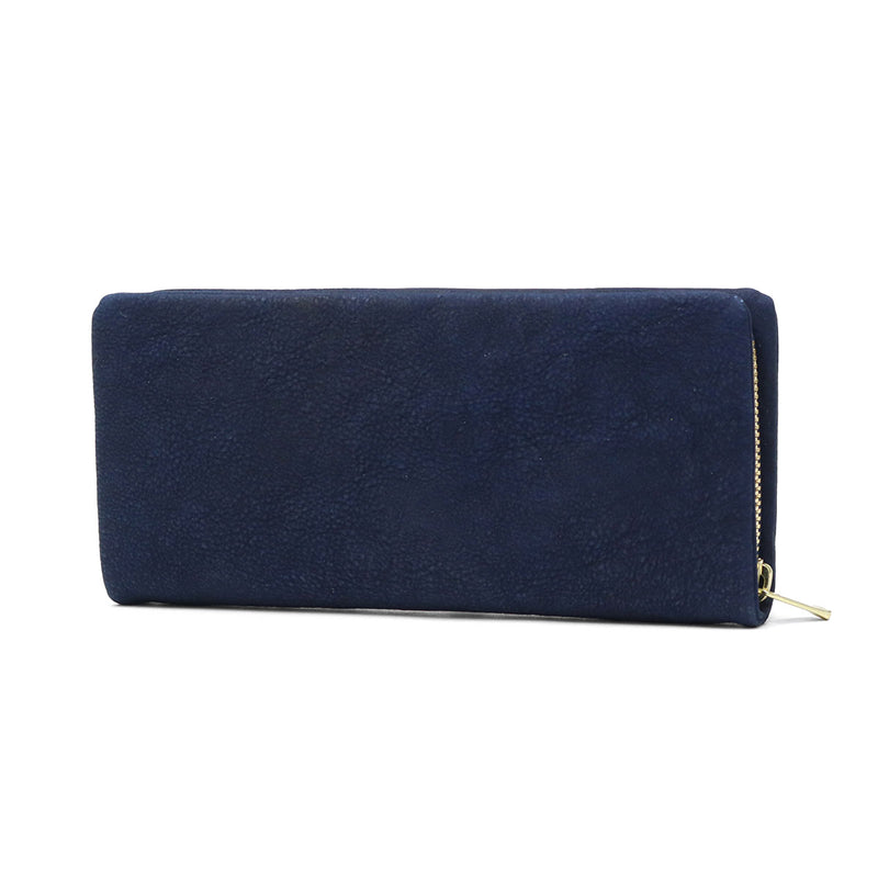 バギーポート 長財布 メンズ レディース BAGGY PORT 本革 革 レザー 大容量 財布 シンプル ファスナー ブランド 藍染め ヌバック ラウンドファスナー ZYS-490