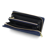 バギーポート 長財布 メンズ レディース BAGGY PORT 本革 革 レザー 大容量 財布 シンプル ファスナー ブランド 藍染め ヌバック ラウンドファスナー ZYS-490