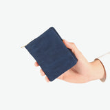 バギーポート 二つ折り財布 メンズ レディース box型小銭入れ ブランド 札 小銭 BAGGY PORT 本革 革 レザー 大容量 財布 シンプル ファスナー 藍染め ヌバック ラウンドファスナー ハーフ財布 ZYS-491