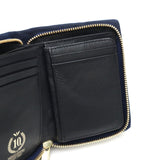 バギーポート 二つ折り財布 メンズ レディース box型小銭入れ ブランド 札 小銭 BAGGY PORT 本革 革 レザー 大容量 財布 シンプル ファスナー 藍染め ヌバック ラウンドファスナー ハーフ財布 ZYS-491