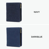バギーポート 二つ折り財布 メンズ レディース ブランド 札 小銭 BAGGY PORT 本革 革 レザー 財布 シンプル ファスナー 藍染め ヌバック コンパクトハーフ財布 ZYS-492