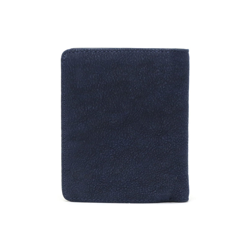 バギーポート 二つ折り財布 メンズ レディース ブランド 札 小銭 BAGGY PORT 本革 革 レザー 財布 シンプル ファスナー 藍染め ヌバック コンパクトハーフ財布 ZYS-492