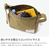 バギーポート ショルダーバッグ メンズ レディース 小さめ BAGGY PORT 斜めがけ 大人 ブランド 斜めがけバッグ コンパクト ミリタリー 日本製 ジャングルクロス B5 USN JUNGLE CLOTH GRN7700