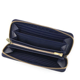 バギーポート 長財布 メンズ レディース BAGGY PORT ブランド 大人 おしゃれ 財布 ラウンドジップ 小銭入れあり 藍染め 本革 ワニ革 クロコ レザー 本藍染め×クロコダイル ラウンドファスナー長財布 ZWL-8000