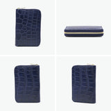 バギーポート 二つ折り財布 メンズ レディース BAGGY PORT ブランド 大人 おしゃれ 財布 ラウンドジップ 小銭入れあり 藍染め 本革 ワニ革 クロコ 本藍染め×クロコダイル ラウンドファスナーハーフ財布 ZWL-8001