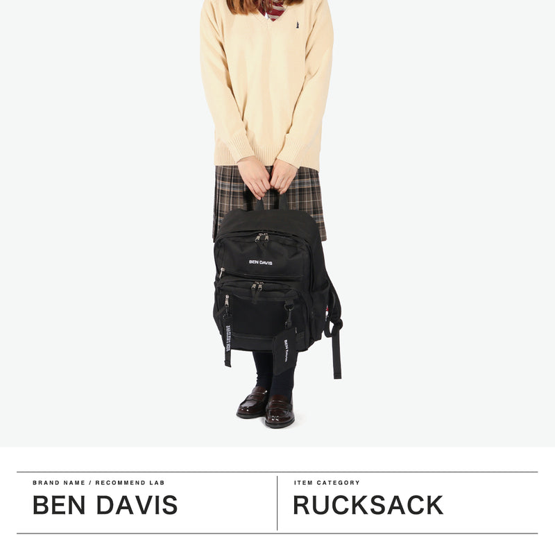 Ben Davis Backpack untuk Wanita Kapasiti Besar Lelaki Ben Davis Backpack School Backpack Komputer Bergaya Brand Girls Casual Girls High School Girl