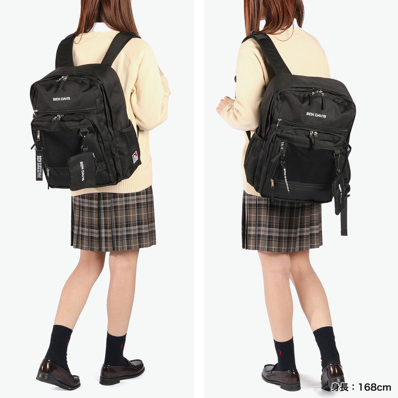 Ben Davis Backpack untuk Wanita Kapasiti Besar Lelaki Ben Davis Backpack School Backpack Komputer Bergaya Brand Girls Casual Girls High School Girl