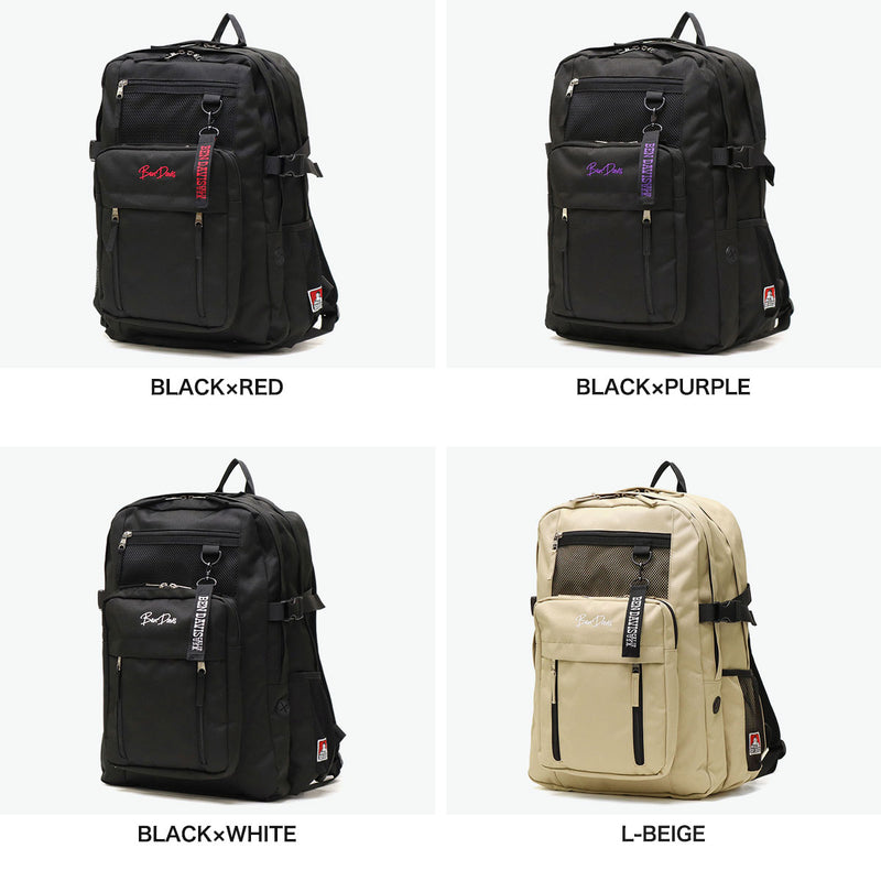 Ben Davis Backpack untuk Kapasiti Besar Lelaki Lelaki Ben Davis Backpack School Backpack Komputer Bergaya Brand Girls Casual High School Girls B4 A4 2 Layer Water Repellent Besar Daypack 29L BDW-8412