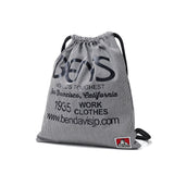 ベンデイビス ナップサック ブランド おしゃれ スポーツ 高校生 BEN DAVIS バッグ ナップザック 大容量 A4 ロゴ グラフィック かっこいい オシャレ 巾着 リュック メンズ レディース アウトドア BIG TYPO NAPSACK BDW-8469