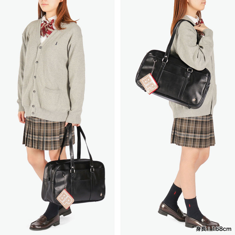 Beverly Hills Polo Club School Bag High School Girls Synthetic Leather BEVERLY HILLS POLO CLUB Bag Women Large Black Skuba Synthetic Leather School Bag Cute School Bag Commuting Bag Commuting Synthetic Leather School Bag BP002