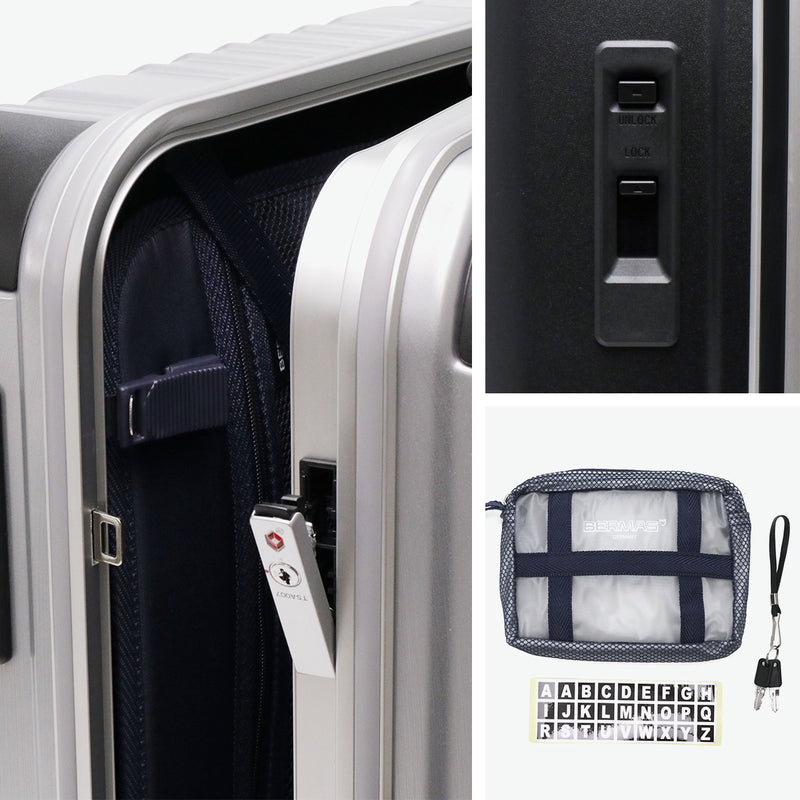 【正規品1年保証】 バーマス スーツケース Mサイズ BERMAS キャリー キャリーケース ビジネス 旅行 トラベル TSAロック ストッパー付き 静音 メンズ レディース 6～7泊 HERITAGEⅡ フレーム64L 60533