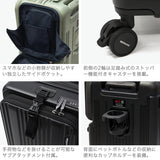 【正規品1年保証】 バーマス スーツケース 機内持ち込み フロントオープン BERMAS キャリーケース カップホルダー ストッパー 3～4泊 TSロック トラベルセントリー EURO CITY3 サイドポケット付き 35L 48cm 60526