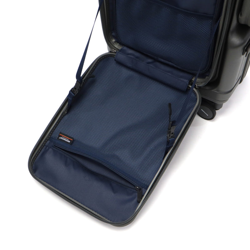 【正規品1年保証】 バーマス スーツケース 機内持ち込み フロントオープン BERMAS キャリーケース カップホルダー ストッパー 3～4泊 TSロック トラベルセントリー EURO CITY3 サイドポケット付き 35L 48cm 60526
