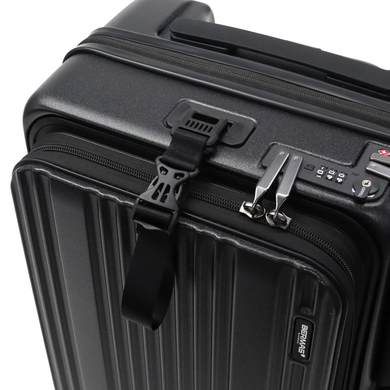 【正規品1年保証】 バーマス スーツケース 機内持ち込み フロントオープン BERMAS キャリーケース カップホルダー ストッパー 3～4泊 TSロック トラベルセントリー EURO CITY3 サイドポケット付き 35L 48cm 60526