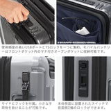 【正規品1年保証】 バーマス スーツケース 機内持ち込み フロントオープン BERMAS 軽量 ストッパー キャリーケース 3～4泊 TSAロック USBポート 静音 トラベルセントリー INTER CITY2 36L 47cm 60561