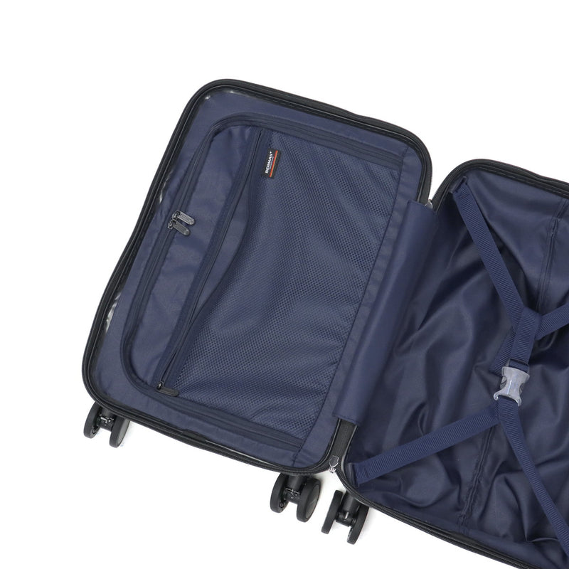 【正規品1年保証】 バーマス スーツケース 機内持ち込み フロントオープン BERMAS 軽量 ストッパー キャリーケース 3～4泊 TSAロック USBポート 静音 トラベルセントリー INTER CITY2 36L 47cm 60561