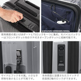 【正規品1年保証】 バーマス スーツケース フロントオープン BERMAS 軽量 ストッパー キャリーケース 5～6泊 TSAロック USBポート 充電 静音 PC収納 パソコン INTER CITY2 57L 56cm 15inch 60562