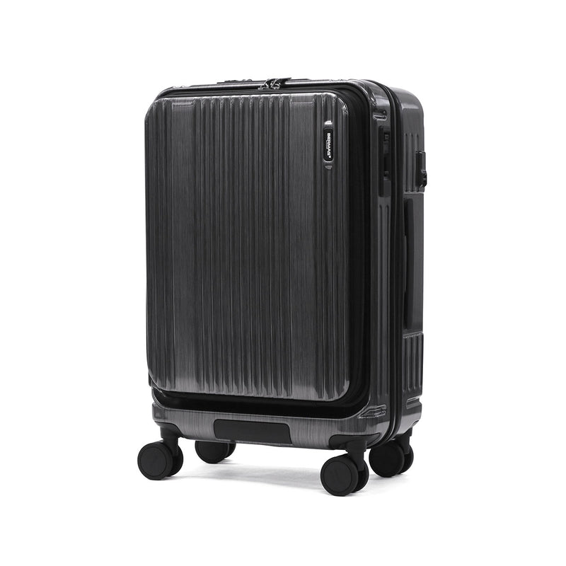 【正規品1年保証】 バーマス スーツケース フロントオープン BERMAS 軽量 ストッパー キャリーケース 5～6泊 TSAロック USBポート 充電 静音 PC収納 パソコン INTER CITY2 57L 56cm 15inch 60562