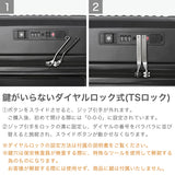 [1 year warranty for genuine product] BERMAS suitcase carry-on front open BERMAS lightweight stopper carry case 3-4 nights TSA lock USB port INTER CITY2 PRO One-touch front open 32L 39cm 60565