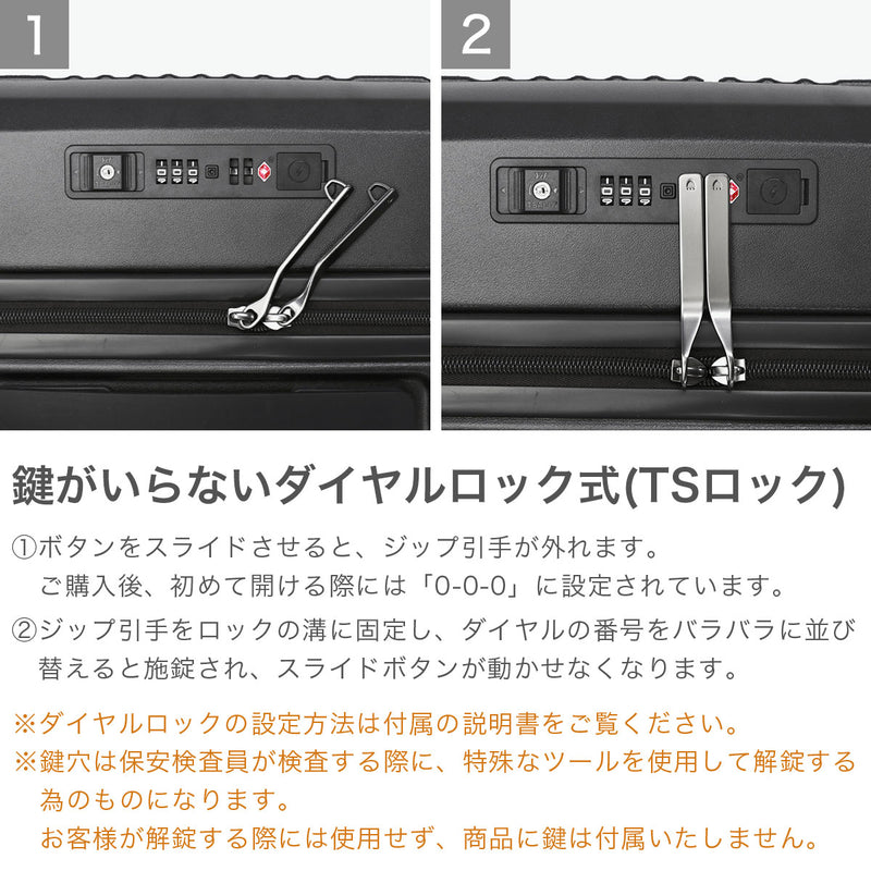 [1 year warranty for genuine product] BERMAS suitcase carry-on front open BERMAS lightweight stopper carry case 3-4 nights TSA lock USB port INTER CITY2 PRO One-touch front open 32L 39cm 60565