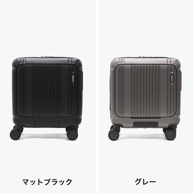 [1 year warranty for genuine product] BERMAS suitcase carry-on front open BERMAS lightweight stopper carry case 3-4 nights TSA lock USB port INTER CITY2 PRO One-touch front open 32L 39cm 60565