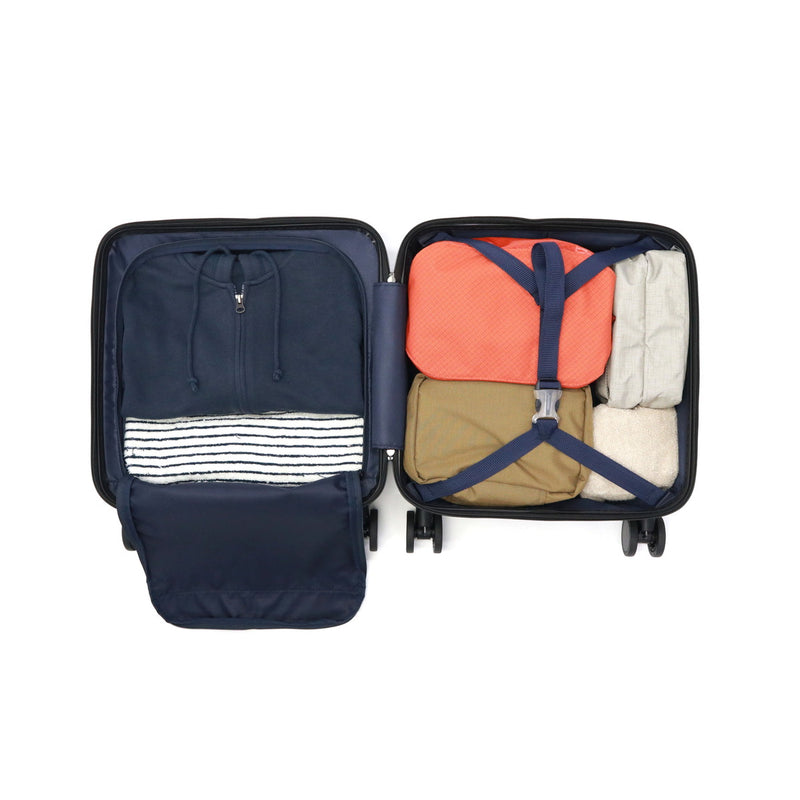 [1 year warranty for genuine product] BERMAS suitcase carry-on front open BERMAS lightweight stopper carry case 3-4 nights TSA lock USB port INTER CITY2 PRO One-touch front open 32L 39cm 60565
